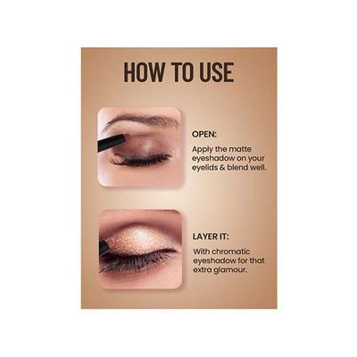 Swiss Beauty Chrome and Matte Twin Eyeshadow-Aqua Moon 2 gm - Eyeshadow, Bases & Primers