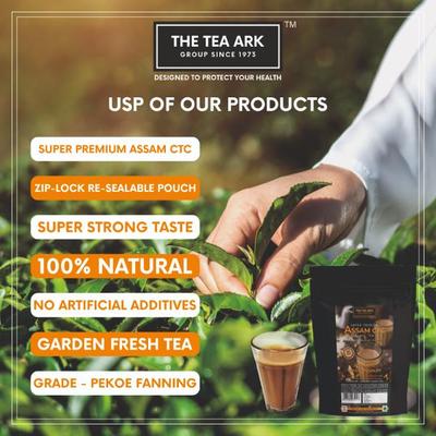 The Tea Ark Assam CTC Premium Black Tea Powder 500 gm - Green/Herbal Teas