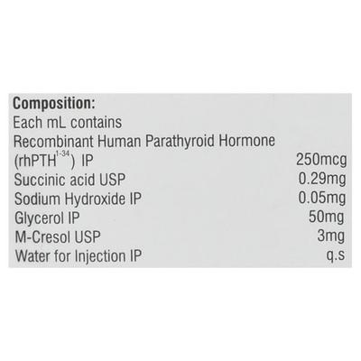 Tricium Pth 750mcg Injection 1'S - Bone Metabolism-Age
