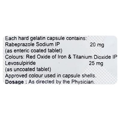 Rafron L 25 Capsule 10'S - Ulcer/Reflux/Flatulence-Aaa