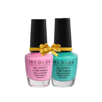 Incolor Gel Effect Matte Nail Enamel Combo 20 Pack Of 02 (100-78) 15 Ml - Nail Polish
