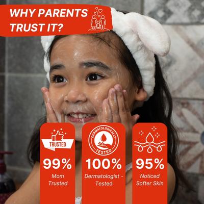 HealthBest Kidbest Face Wash - Strawberry & Aloa vera 100 ml - Baby Skin Care
