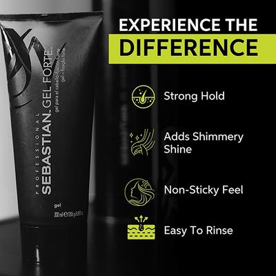 Sebastian Professional Gel Forte Strong For Stronger Hold 200 ml - Hair Gels & Waxes