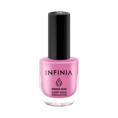 Infinia Pink Single Coat Nail Polish Solid Pink 035 12 ml - Nail Polish