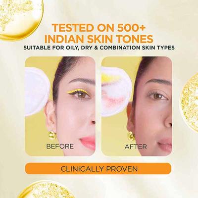 Garnier Vitamin C Micellar Cleansing Water, Gentle Cleanser For Bright Skin, Remove 100% Dirt 400 ml - Face Wash & Cleansers