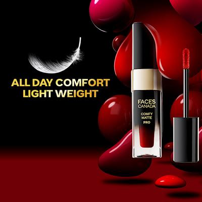Faces Canada Comfy Matte Pro Liquid Lipstick - Forever Nude 09, 5.5 ml 10HR Stay No Dryness - Liquid Lipsticks