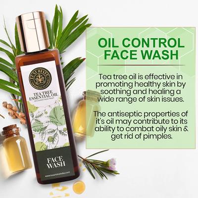 Luxuriate Natural Herbal Tea Tree Face Wash 100 ml - Make Up Removers