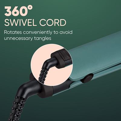 Vega Salon Smooth Hair Straightener for Women with Ceramic Coated Plates, Quick Heatup & Travel Friendly, Green (VHSH-42) 1's - Hair Dryers