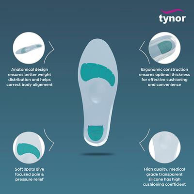 Tynor Insole Full Silicon (M) (K 01) - Ankle/Foot Supports