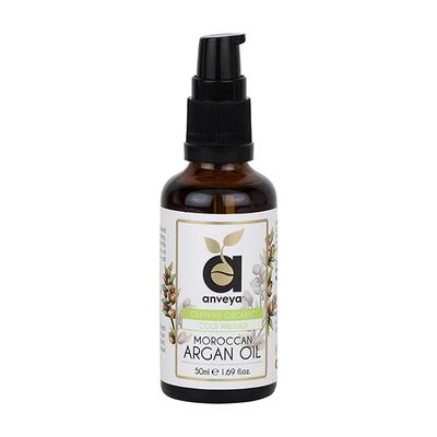 Anveya Moroccan Argan Oil, Cold - Pressed Organic 50 ml - Carrier Oils