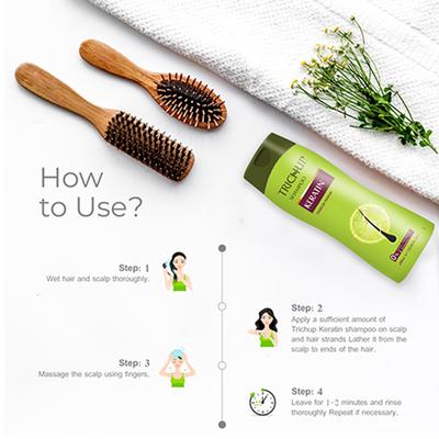 Trichup Keratin Hair Shampoo - For Damaged Hair Repair 400 ml - Shampoos