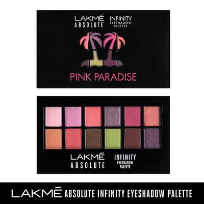 Lakme Absolute Infinity Eye Shadow Palette Pink Paradise 12 Gm - Eye Shadow Palettes