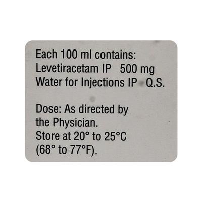 LEVERA RTU 500 Infusion 100ml - Epilepsy/Convulsion-Ant