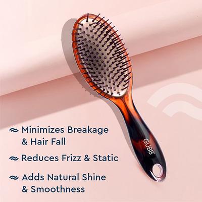 GUBB Oval Cushioned Hair Brush - Large 140 gm - Hair Brushes