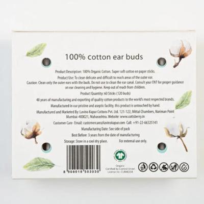 Cottsberry Organic Cotton Ear Buds 60's - Cotton Buds & Balls