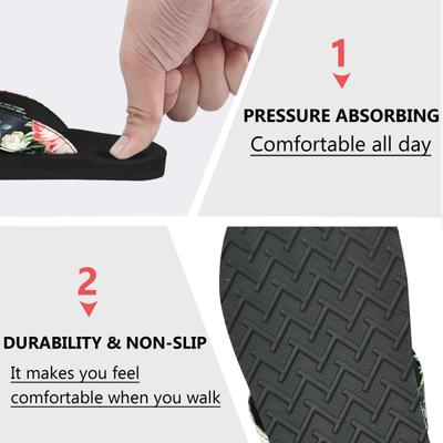 Ortho Cheer Anti-Skid Orthopedic and Diabetic Care Daily Use Slipper - Women Soft (Black) (Size -4) 1 pair - Ankle/Foot Supports