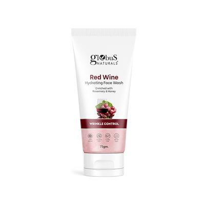 Globus Naturals Face Care Combo- Skin Lightening Kesar Chandan, Wrinkle Control Red Wine Face Wash 75gm each 2's - Face Wash & Cleansers