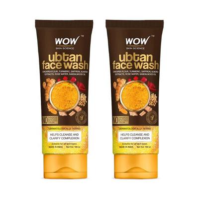 WOW Skin Science Ubtan Face Wash Pack of 2 200 ml - Face Washes