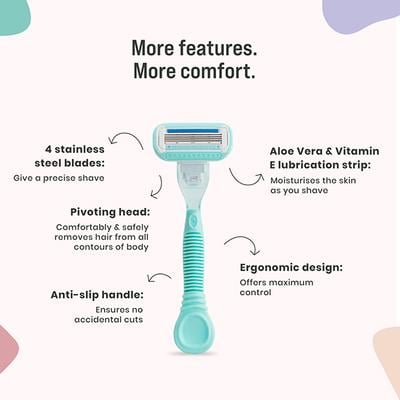 Sirona 4 Blade Hair Removal Cartridge Razor for Women 1's - Shaving & Hair Removal