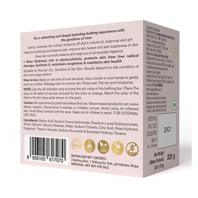 WOW Skin Science Himalayan Rose Bathing Bar - Super Value Pack of 3 - Skin-Friendly with 5.5 pH (75g X 3) 1's - Soaps