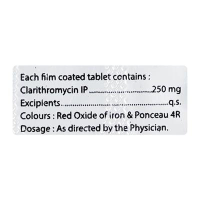 CLARITHRAL 250mg Tablet 10's - Bacterial Infections-Mac