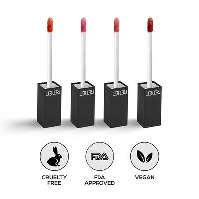 Renee Stay with Me Matte Liquid Lipstick - Nutty Nudes, 5ml each 4's - Liquid Lipsticks
