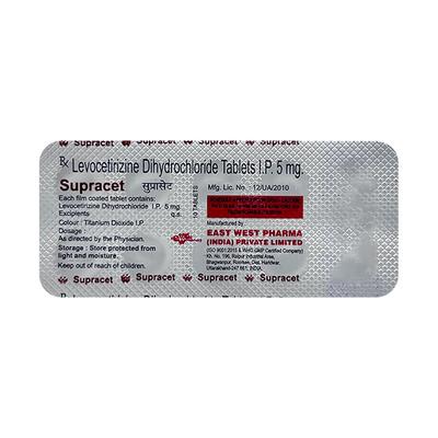 SUPRACET Tablet 10's - Allergies-Ant