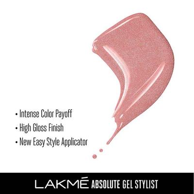 Lakme Absolute Gel Stylist Nail Color Gold Dust 12 ml - Nail Polish