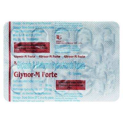 GLYNOR M FORTE Tablet 10's - Diabetes-Ant