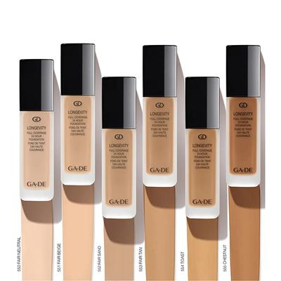 GA-DE Longevity Full Coverage 24 Hour Foundation 555 Chestnut 30 ml - Foundation