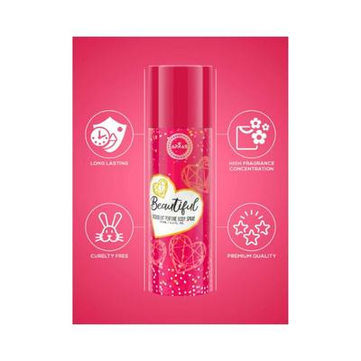 ARRAS Beautiful Deodorant Body Spray, Long Lasting Fragances, for Women 200 ml - Women Perfumes (Edt/Edp)