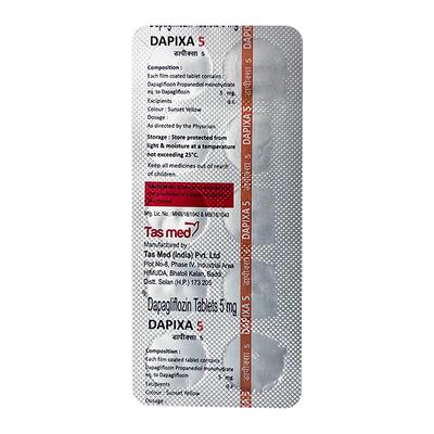DAPIXA 5 Tablet 10's - Diabetes-Ant