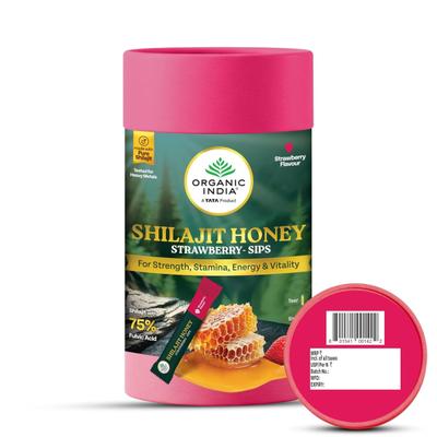 Organic India Shilajit Honey Sips - Strawberry 30's - Speciality Medicines