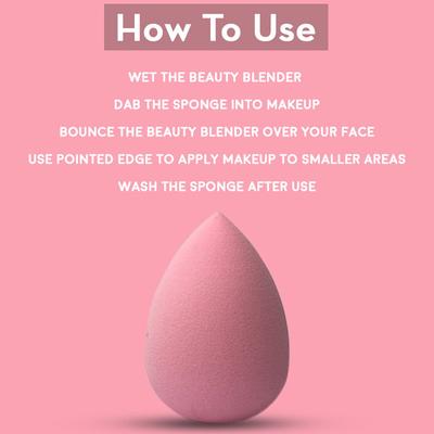 Jaquline USA Regular Beauty Blender Baby Pink 20 gm - Sponges & Applicators