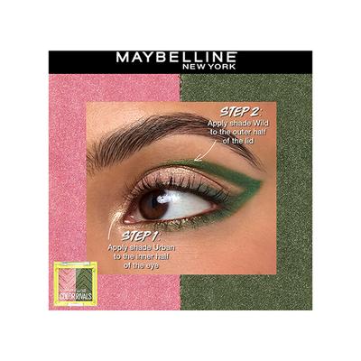 Maybelline New York Color Rivals Shadow Longwear Duo Eyeshadow Palette Urban x Wild 3 gm - Eyeliners