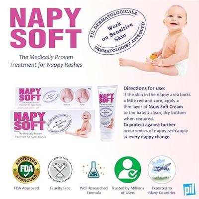 Napy Soft Cream (Pack of 2 X 50 g) 1's - Rash Creams