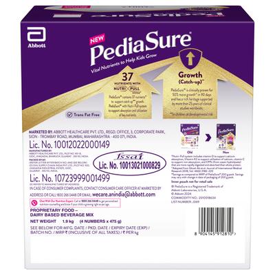 Pediasure Scientifically Designed Nutrition Drink Refill - Vanilla Flavour 1.9 kg - Kids Nutrition