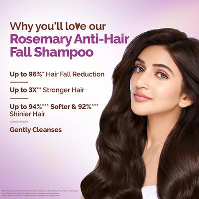 Mamaearth Rosemary Anti-Hair Fall Shampoo with Rosemary, Methi Dana for Reducing Hair Loss and Breakage 600 ml - Shampoos