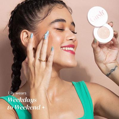 Gush Beauty Stacked In Your Favour- Weekdays To Weekend Cream Blush, Contour & Highlighter 6.9gm - Face Palettes