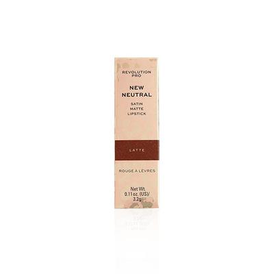 Revolution Pro New Neutrals Blushed Satin Matte Lipstick Latte 3.2 gm - Lipsticks