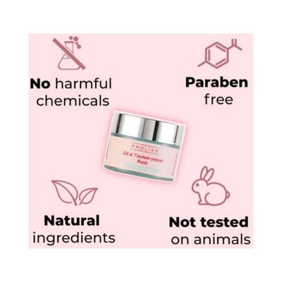 Prolixr Hyaluronic Acid and Tazman Pepper Overnight Rehydration Mask 60 gm - Masks & Peels