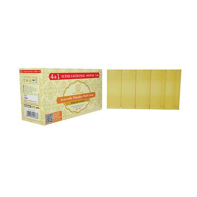 KHADI NATURAL CHANDAN HALDI SOAP SUPER SAVER PACK 4+1 625 gm - Soaps