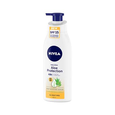 Nivea Aloe Protection SPF 15 Body Lotion 400 ml - Lotions & Creams