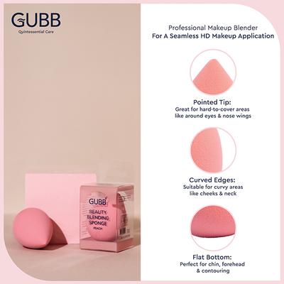 GUBB Beauty Blender - Peach 18 gm - Sponges & Applicators