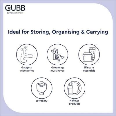 Gubb Vanity Case - Navy Blue 95 gm - Makeup Bags & Cases