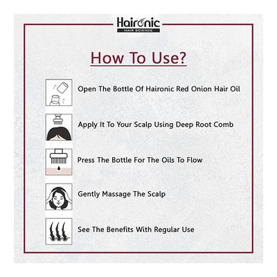 Haironic Red Onion Oil 100 ml - Hair Oils