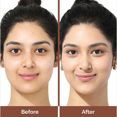 Mamaearth Glow Serum Foundation Mini Tube with Vitamin C & Turmeric for 12-Hour Long Stay- 03 Nude Glow 12-Hour Long Stay, 2X Instant Glow 18 ml - Foundation
