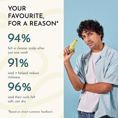 Fix My Curls Cleansing Shampoo for Curly, Wavy, Frizzy Hair Clarifying Shampoo with Anti-Dandruff, and Itchy Scalp Solution 100 gm - Dry Shampoos & Conditioners