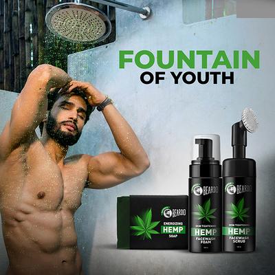 Beardo Energizing Hemp Soap 125gm - Shower Gels & Body Wash