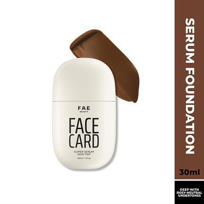 FAE Beauty Face Card Serum Skin Tint- Skin-like Foundation, Shade - 94N - Neutral 30 ml - Foundation